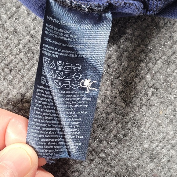 Tommy Hilfiger Shirt Mens 2XL Colorblock Polo Rugby Custom Fit 85 NY Badge - Picture 4 of 6